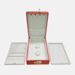orange jewellery organizer box with lock