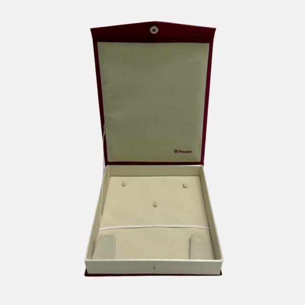 maroon velvet jewellery box