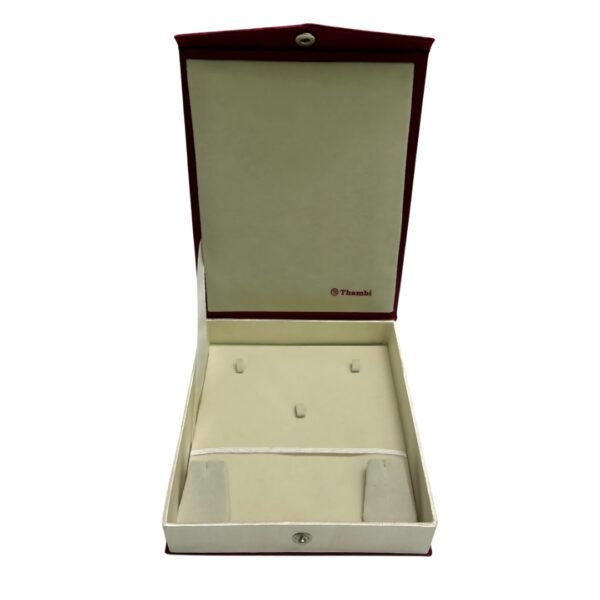 maroon velvet jewellery box