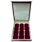 Maroon earring jewellery box organizer front view
