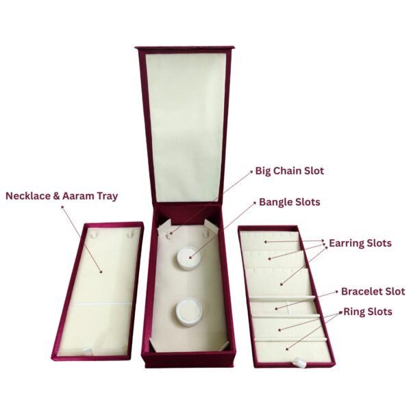 Maroon Jewellery Box