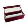 Bangle box for women wooden maroon velvet jewellery storage with magnetic closure