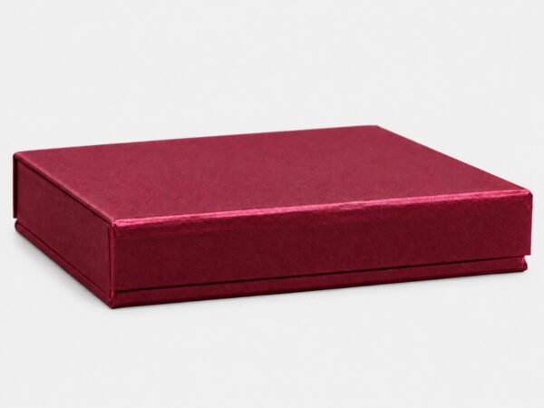 maroon earring box closed velvet finish