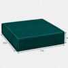 velvet earring box closed teal green